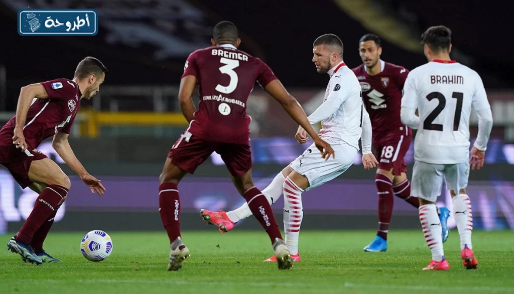 مباراة ميلان وتورينو في الدوري الايطالي