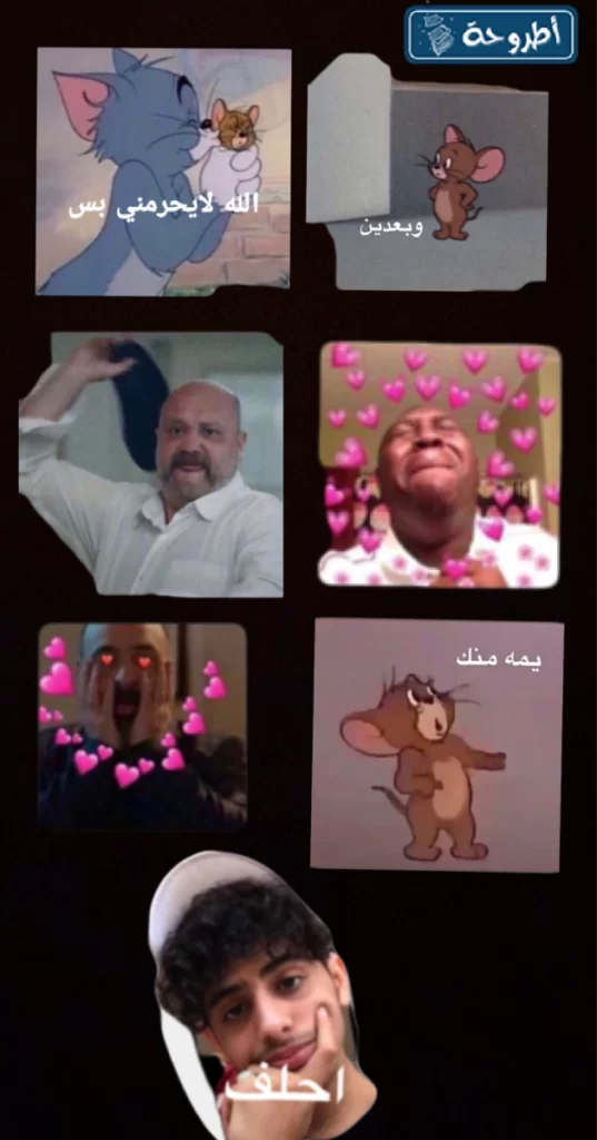 ملصقات ورياكشنات سناب