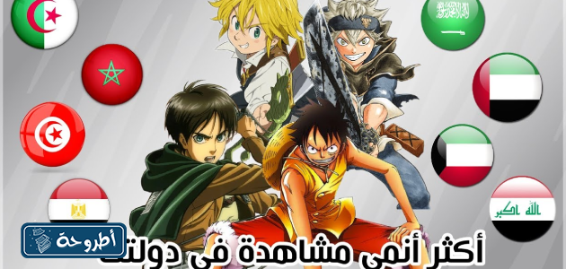 اكثر الانميات مشاهدة في العالم